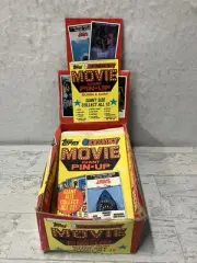 1981 Topps Box Giant Movie Pin-Ups Star Wars Movie Poster 20 Sealed Packs & Box
