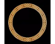 Guitar Rosette, Celt 3, with 4 1/4" ID