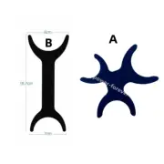 Dental Silicone Black Background Photo Contrast 134°C Contrastor Board Occlusion