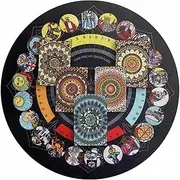 Rubber Pendulum Cloth - Rubber Divination Table Cloth, Round Rubber Pendulum Mat | Spiritual Healing Board with Round Pendulum Mat, 8.7in Altar Tarot Table Cloth for Spiritual Healing Chakraa Balance