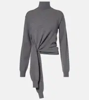 [Rohe] Róhe Wool and cashmere-blend turtleneck sweater UK 14 grey
