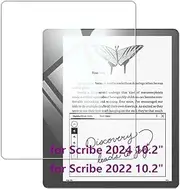 Kepuch 2 Pack Tempered Glass Screen Protector Transparent Compatible for Kindle Scribe 2024/Kindle Scribe 2022 10.2"