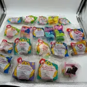 New Lot VTG 20 McDonalds Happy Meal Toy Plush Barbie Ken TY Babe Sealed 1990s