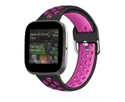 Smart Watch Wristband 2-color Silicone Strap Reverse Buckle Watch Band for Fitbit Versa 2 1-11
