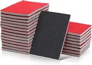 SHINEOFI 24pcs Sandpaper Sponge Pads Wet Dry Sandpaper for Automotive Wood Metal Finishing Grits Versatile Hand Sanding Block for Surface Preparation and Polishing
