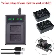DMW-BMB9E Battery or charger For Panasonic Lumix DMC-FZ82 FZ83 FZ100D DMC-FZ48