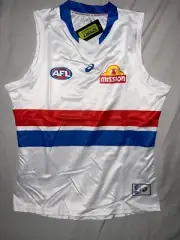 Western BULLDOGS Clash White AFL Jersey / Guernsey *Medium* QLD Seller