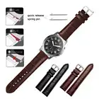 Crocodile Leather Wrist Watch Band Strap For Fossil Smart Watch Quick Release