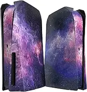 eXtremeRate eXcover Replacement Top Bottom Cover Compatible with ps5 Console Disc Edition, Nebula Galaxy Faceplate Backplate Shell Skin Compatible with ps5 Console Disc Version - Without Console