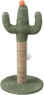 AIMALL Cactus Cat Scratching Post with Interactive Ball, Durable Sisal and Soft Fabric, 23.6 Inch Tall, Sturdy Base, Ideal for Cats and Kittens