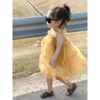 在飛比找蝦皮商城精選優惠-童洋裝 女童裙子 女童連衣裙夏季漂亮寶寶2023新款時髦洋氣