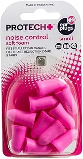 Protech Ear Plugs Noise Control Soft Foam - Small - 5 Pairs