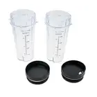 2Pcs 16oz Cupes with Lid for Ninja Blender BL663CO BL665Q BL740 BL770 BL771