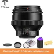 TTArtisan 75mm F1.5 Full Frame Swirly Bokeh All-metal Construction M42-mount