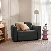 Koala OG Sofa Bed 1.5 Seater Single, Convertible Sleeper Couch Pull-Out Bed with Wide Armrests and Compact Base Design for Living Room, Spare Room, Guest Room, Woodlands