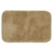 Garland Rug Tufted Shag 40x24" Rectangle Bath Rug Ultra Plush Non-Slip, Taupe