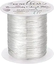 24 Gauge 87 Yards Tarnish Resistant Silver Wire Jewelry Beading Wire for Beading Wrapping and Other Jewelry Craft Making