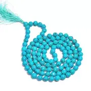 Best Quality Tibetan Turquoise Mala, Buddhist Mala, 6 MM, 108 Beads.