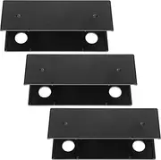WOFASHPURET Under Desk Laptop Stand Vertical Notebook Holder Sturdy Plastic Desk Accessories Organized Workspace Easy Mounting