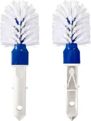 Lertenys 2pcs Swimming Pool Corner Brush- Pool Step & Corner Brush Head Pool Cleaning Round Brushes with Easy Clips for Above-Ground and In-Ground ...