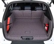 Car Boot Cover Fit for BYD Seal U Sealion 6 Song Plus DMI Trunk Mats Leather Durable Cargo Liner Boot Carpets Interior Cover Car Cargo Liners(Purple-Gray Set)
