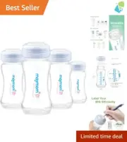 Versatile 9oz Bottle for Breastmilk Collection - Leak Proof & Dishwasher Safe