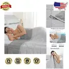 Reversible Hot Sleeper Weighted Blanket - 10lbs Twin Size, Breathable Comfort