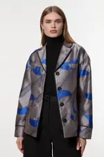 Amelia Graham Petite Printed Tailored Jacket