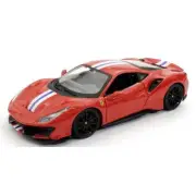 New Bburago 1/24 Ferrari 488 Pista (Red) Finished Diecast Miniature Car 18-26026