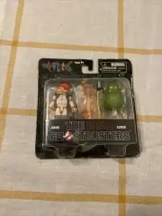 Minimates The Real Ghostbusters Janine & Slimer Diamond Select Toys 2” Mini Mate