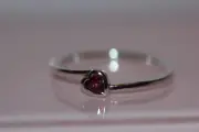 NIB 2021 PANDORA Red Tilted Heart SOLITAIRE RING 199267C01 BOX BAGTAG $45