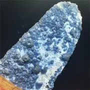 403g Natural Blue Fluorite With Quartz Crystal Cluster Point Miner