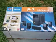 Paramax P-7 HD Sound, 6-Pc Home Theater Speaker System, Sealed Piano Black