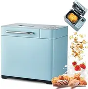Generic Full Bloom Large Bread Maker Machine, Dual Heaters, Nonstick Ceramic Pan, Low Noise, Gluten Free, White, Wheat, Rye, French, Pizza