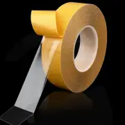Double Sided Tape with Acrylic Clear Adhesive 1Inch X 66 Feet Super Thi