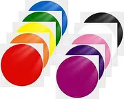 YIKIADA 10 Colored Dot Stickers 6 Inch Vinyl Self-Adhesive Circle Labels Removable Waterproof Coding Decals Round Tag for Boxes Coloring Organizing Marking 10 PCS
