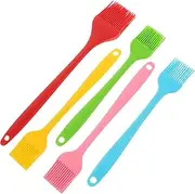 Grill Basting Brush Silicone Cooking Brush Set Heat Resistant Dishwasher Clean 5pcs