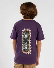 [Volcom] Volcom Boys' Eye Rust T-Shirt in Grape Royale Purple Size 12 12 Grape Royale Purple