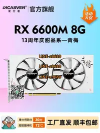 在飛比找露天拍賣優惠-【可開發票】發行者顯卡全新RX6600M 8G高端游戲顯卡電