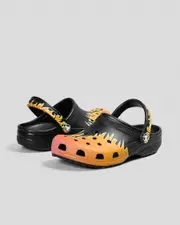 [Crocs] Crocs Women's Classic Flames Clog Shoes in Black Size M7W9 M7W9 Black