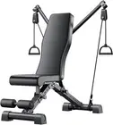 Adjustable Weight Bench, 400KG Load Strength Training Benches for Full Body W...