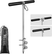 Fully Welded Sand Anchor, 304 Stainless Steel Jet Ski Anchor, 17'/26'/36' Boat Anchor, Pontoon Boat Anchor, PWC Anchor for Beach, Shallow Water, Sandwar, Non-Slip Handle Sand Spike Boat Anchor