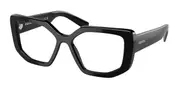 Prada PR A04VF Asian Fit 1AB1O1 Women’s Glasses Black Size 55 - Private Health Rebate - Blue Light Block Available