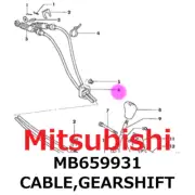 【NEW】Mitsubishi Genuine Colt Lancer Libero Mirage CABLE,GEARSHIFT MB659931