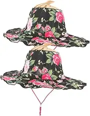 [TOVINANNA] Folding Sun Hat Wide Brim Decorative Beach Hat for Women Summer Sun Protection Cap for Travel