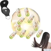 Avocado Nourishing & Shining Hair Oil - Perfume & Oil 2 in 1 for Frizzy, Dry, Damaged Hair - 10 Pack Mini Hair Care Oil (Flowers)