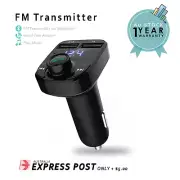 FM Transmitter Wireless Bluetooth Hand-Free MP3 Player Dual Port USB Car Charger
