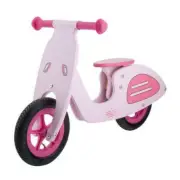 Bicycle Baby Toddler Without Pedals Wood Vespa Style Pink 659970 Ridewill Bi