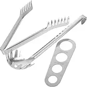 Cabilock Stainless Steel Pasta Cooking Tools Set Includes Spaghetti Server Pasta Spoon and Measurer for Italian Spaghetti Sandwich Making