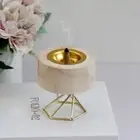 1pc Wood Censer Retro Incense Holder Middle East Incense Cone Burner Desktop.